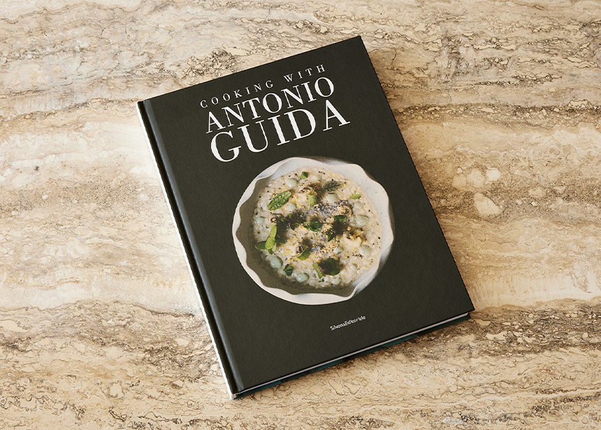Libro de cocina firmado por Antonio Guida
