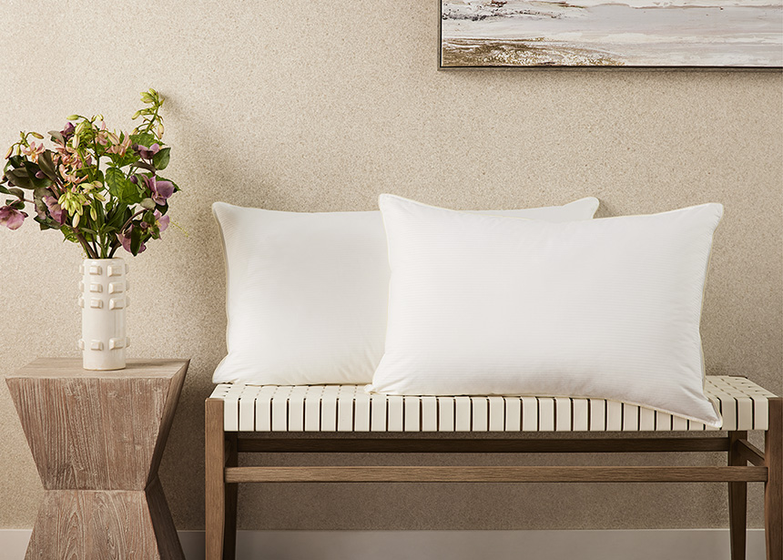 Firm Feather & Down Pillow